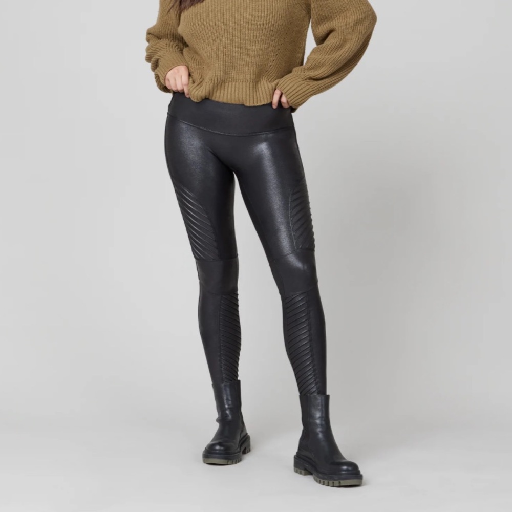 Spanx Faux Moto Leggings